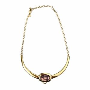 Chico's Gold Necklace with Purple Accent
